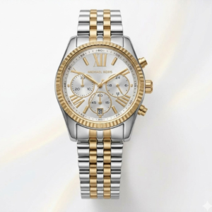 Michael Kors Chronographe – Élégance bicolore or & argent